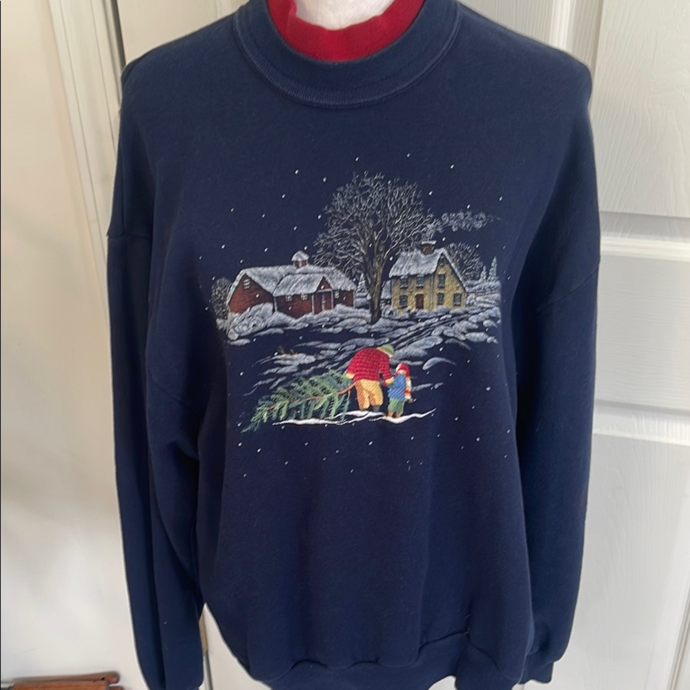 top stitch by morning sun  sweatshirt (made in America) Size Large